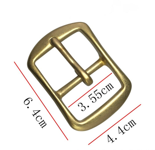 Replacement Metal Center - Bar Belt Buckle to fit 35mm BELT / STRAP brass colour Suitable for Belts, Clothing, Bags