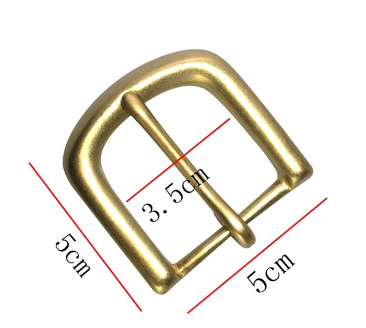 Metal Belt Buckle heavy duty 40mm brass Classic Jeans Buckle Solid copper plated replacement buckle