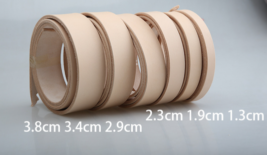 105 to 130cm long 3.5mm thick Natural Blank cow hide leather strap full grain veg tan various width for leather project belt dog collar