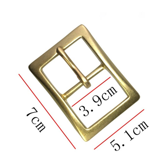 Replacement Metal Center - Bar Belt Buckle to fit 39mm BELT / STRAP brass colour Suitable for Belts, Clothing, Bags
