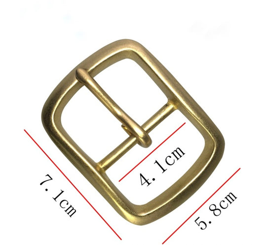 Replacement Metal Center - Bar Belt Buckle to fit 41mm BELT / STRAP brass colour Suitable for Belts, Clothing, Bags